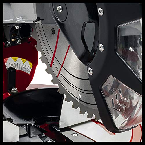 Einhell Kapp Gehrungssäge TC-MS 2513 L (1600 W, Sägeblatt Ø 250 mm, Schnittbreite 130 mm, schwenkbarer Sägekopf, Laser) – Bild 7