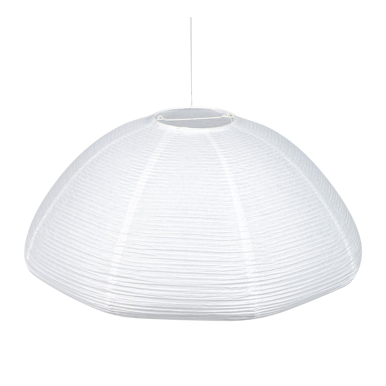 OSALADI Paper Lampshade 19 Inch White Hanging Light Shade Ceiling Cover for Home Bedroom Japanese Style Rice Paper Pendant Lamp