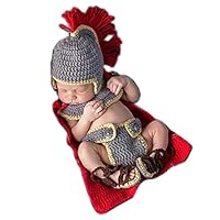 Coberllus Newborn Monthly Baby Photo Props Outfits General Leader Set for Boy Photography Shoot
