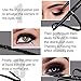 PrettyDiva DUO Liquid Eyeliner - Double Head Liquid Eyeliner Pen with Kohl Eyeliner, Waterproof Smudgeproof Gel Eyeliner Pencil for Smokey Cat Eye - Black