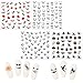 URATOT 16 Sheets Halloween Nail Decals Stickers Art Self-Adhesive Stickers for Halloween Party Nail Salon