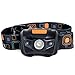 LED Headlamp Flashlight - Great for Camping, Fishing, Hiking, Dog Walking, & Kids. One of The Lightest (2.6 oz) White Cree Headlight, Water & Shock Resistant + Red Strobe, 3 AAA Batteries Included