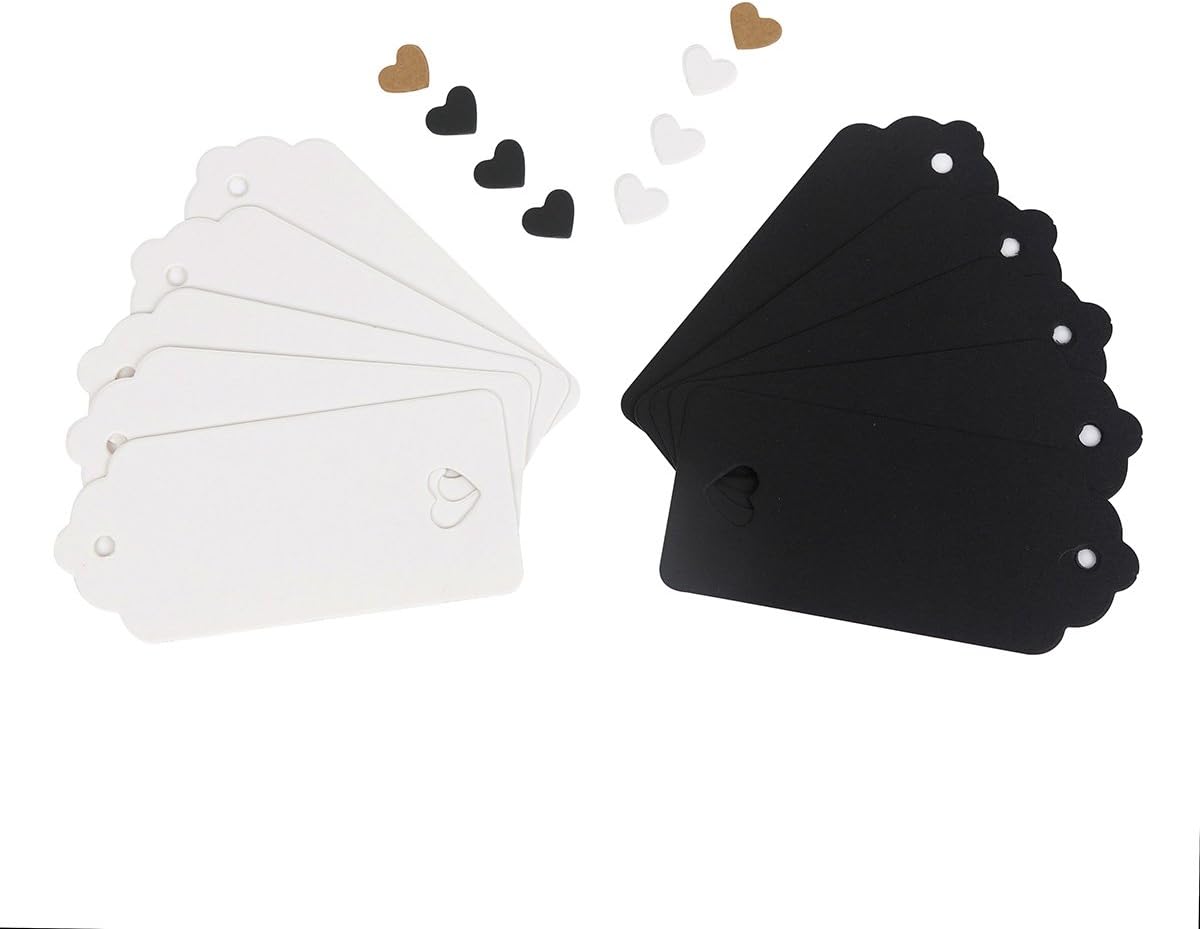 150ct Kraft Gift Tags Labels with String (3 Colors)