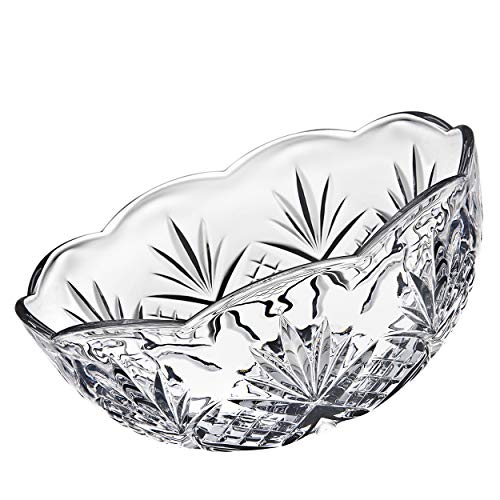 Godinger Bowl Set for Salad, Serving, Mixing, Dublin Crystal Collection