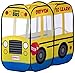 My First School Bus pop up play tent with mesh windows for visibility & ventilation