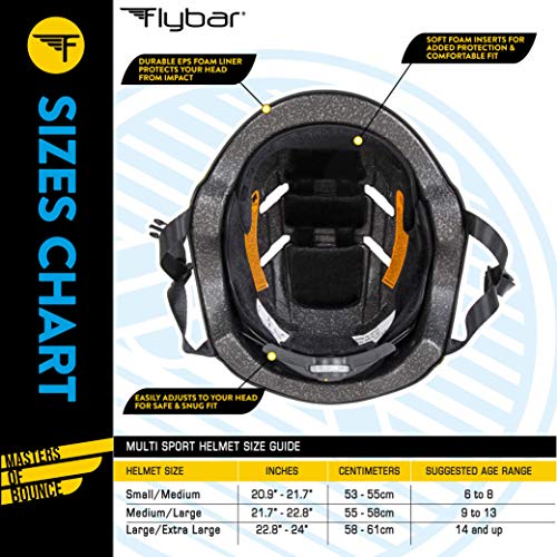 4 Flybar+Certified+Skateboard+Adjustable+Helmet