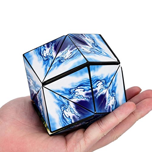 Hometom Magic Cube, Novelty Amazing Star Cube Transforming Cube Geometric Fidget Puzzle Magic Infinite Cube (Muti-Color)