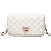 HAKSIM Women Leather Shoulder Bag Fashion Clutch Handbag Quilted Designer Crossbody Bag with Chain Strap | Leather, Fashion, Quilted, Designer, Chain Strap