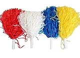12 SVT Deluxe Cheerleading Pom-Poms - 6 Pairs Ideal for Team Spirit, Corporate Events, and Tailgating