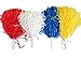 Sea View Treasures Bulk 12 Pack Deluxe Cheerleading Pom Poms - 6 Pairs Ideal for Team Spirit, Corporate Events, and Tailgating