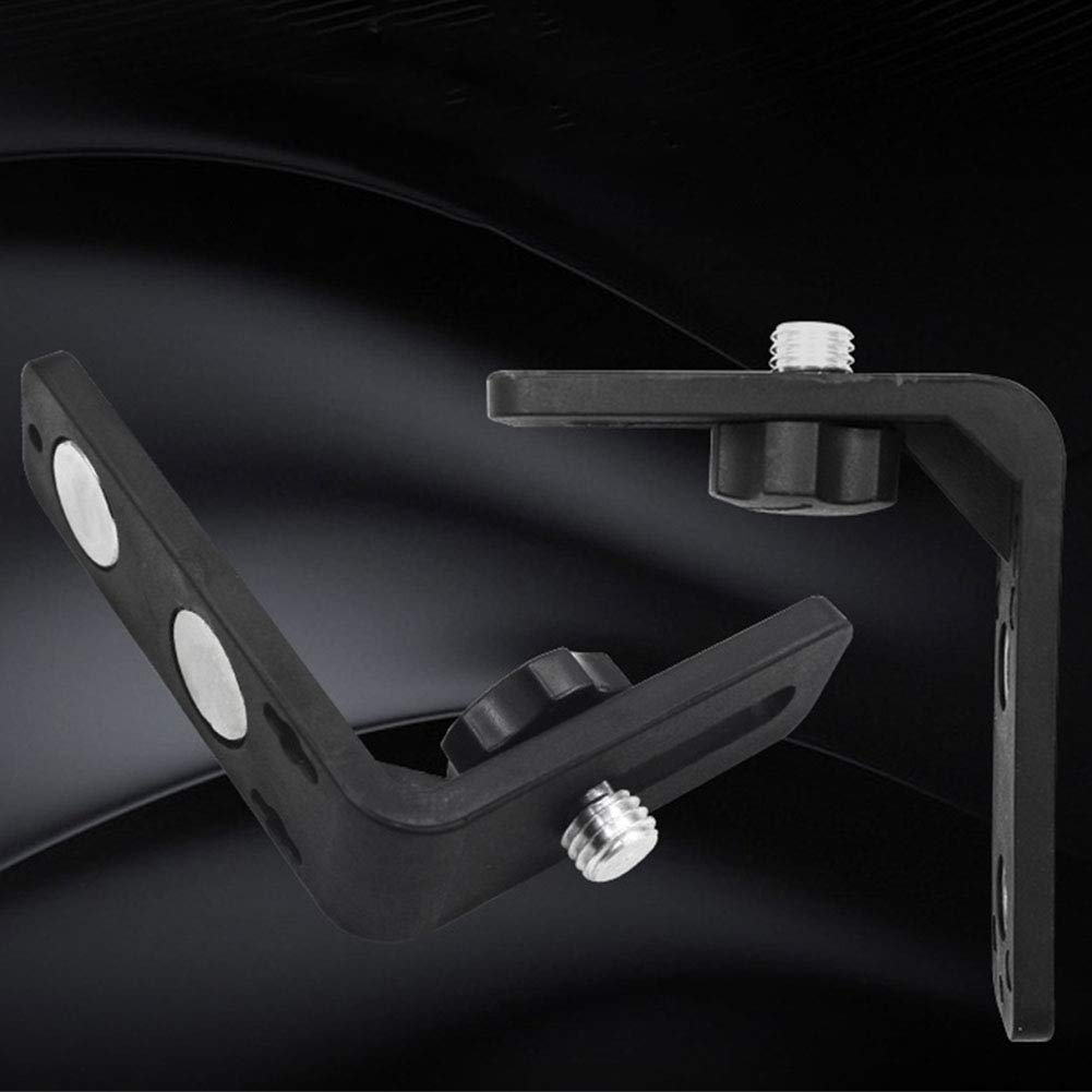 Soporte de Pared para Nivel láser Tamaño Libre Negro magnético, en Forma de L, 15,87 mm Yzki