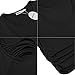 HOTOUCH Maternity & Nursing T-Shirt Top with Easy Breastfeeding Openings Top Black S