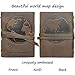 Leather Bound Journal for Men and Women, Handmade Gift Set with World Map Embossed Journal and Stylish Pen, Vintage and Classic, Notebook, Sketchbook, Planner and Diary (300 Pages) (8x6