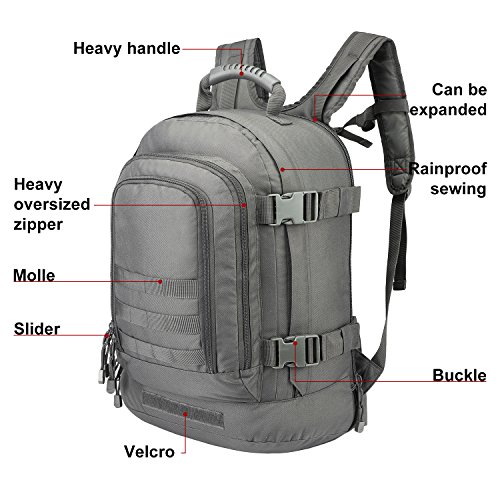 Expandable Backpack 39L-64L Large Military Tactical Bug Out Bag
