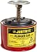 Justrite, 10008, Plunger Can, 1 Pt, Galvanized Steel, Red primary