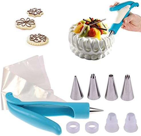 TXM 11pcs/set Nozzles Set Dessert Decorators Cake Decorating Icing Piping Cream Syringe Tips Cake Pastry Pen Bag