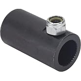 Speedway Motors Steel Steering Coupler 3/4-36 Spline to 3/4 Inch Round Non-Flex Weld-On Coupling for Mustang II Power Rack, Steering Quickeners and Manual Racks