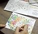 Coloring Greeting Cards, Set of 12 Elegant Cards to Color and Share for All Occasion, 4.2 x 5.8 inch, Plus Pack of 12 Color Pencils and One Coloring Blank Notebook