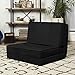 Best Choice Products 5-Position Ergonomic Portable Gaming Chair, Lounger, and Mattress Bed w/ Non-Slip Feet - Black
