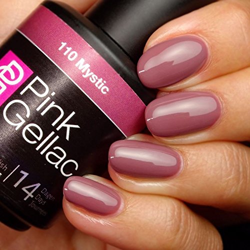 Pink Gellac 110 Mystic Uv Nagellack Professionelle Gel Nagellack Shellac Fur Mindestens 14 Tage Perfekt Glanzende Nagel Amazon De Beauty