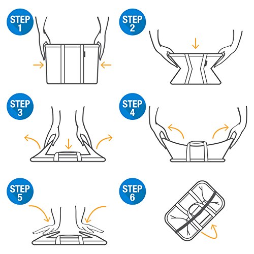 CleverMade Collapsible Laundry Basket, Large Foldable Clothes Hamper