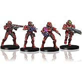 mantic Games, Halo Flashpoint Miniature: Fireteam Hydra Pack | 4 Spartan Miniatures with Mark VII Armor, Adds New Weapons and Tactical Options to Your Game, Ages 13+, 2 Players, 60 Mins