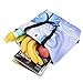 icolor Blue Butterflies Portable Eco Reusable Eco-friendly Shopping Bag Handle case Bag Shopping Large Grocery shoulder bag Reusable Portable Storage HandBags Convenient Shoppers Tote YGWB-34