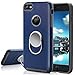 iPhone 7 Case, Comsoon [Ring /Never Drop] Slim Protective Hard Case Cover with 360 Degree Rotating Ring Grip Kickstand Holder - Car Magnet Adsorbing for Apple iPhone 7 (Blue)