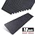 2019 Black 80 Grit Slip Resistant Safety Treads - Premium 10 Pre-Cut Stair Safety Tape - 6 inch x 24 inch Rounded Corners