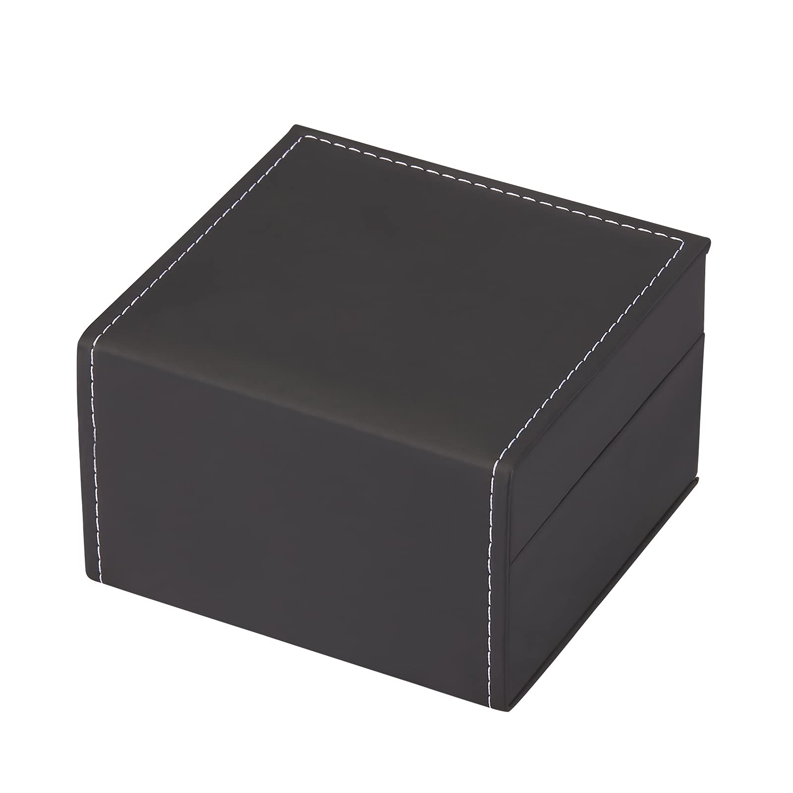 Luxury Black Single Watch Gift Box with Pillow PU Leather Wristwatch Display Case Organizer for Men