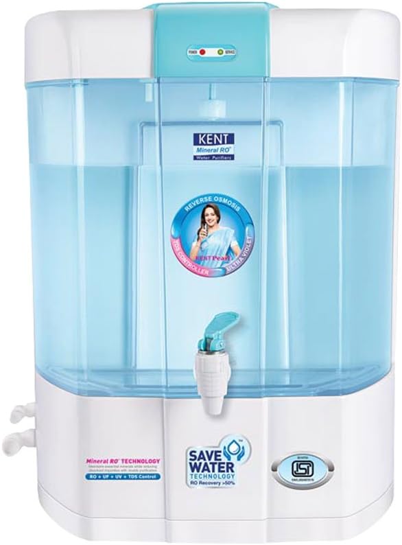 Kent Plastic Pearl RO+UV+TDS Controller (8L)