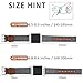 iHillon Bands Compatible Apple Watch 38mm/40mm 42mm/44mm Straps, Elegant Canvas Fabric with Genuine Leather Bands Compatible Apple Watch Series 4, Series 3, Series 2/1, Edition and Sport, Women Men