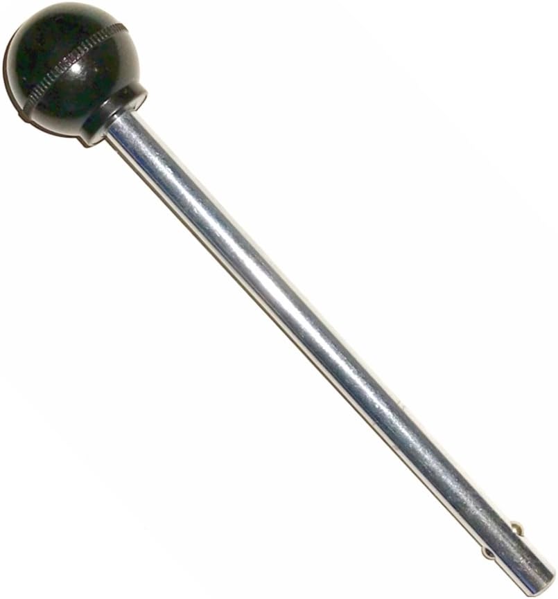 SB Distribution Ltd SBDs Quick Release Pin, Tensile - 3/8" Diameter | Various Size Locking Space Cotterless Detent PINS | World Class Designer Round Knob - Heavy Duty Chrome Plated Steel Shaft