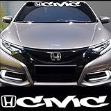 Kaizen White Windshield Sticker Banner Decal Vinyl Rally Window ART Graphic Decal Stripe Sticker For Honda Civic
