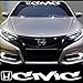 Kaizen White Windshield Sticker Banner Decal Vinyl Rally Window ART Graphic Decal Stripe Sticker For Honda Civic