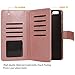 BENTOBEN iPhone 6 Plus Case, iPhone 6S Plus Wallet Case, Folio Flip Wallet Cover Faux Leather Credit Card Slots Cash Holder Wristlet Protective Case for iPhone 6 Plus/6S Plus (5.5 inch), Rose Gold