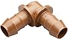 Rain Bird BE50/4PK Drip Irrigation Universal Barbed Elbow Fitting, Fits All Sizes of 5/8", 1/2", .700" Drip Tubing, 4-Pack