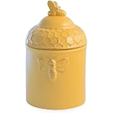 Boston International Ceramic Goody Jar, Honeycomb