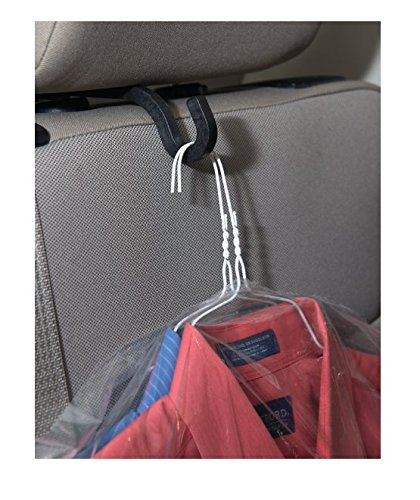 Handy Hooky 2pc Car Seat Headrest Hanger Storage Hooks - Purse Handbag Grocery Bag Holder - Thumbnail 2
