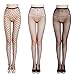 QIDIANTRADE Fishnet Stockings Hollow Stretchy Tight Seamless Sexy Net Pantyhose Womens Black Mesh Tights (Pack of 3)