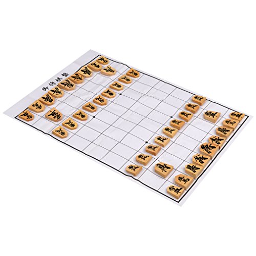 Full Set of Wooden Shogi Japanese Chess Pieces / Koma