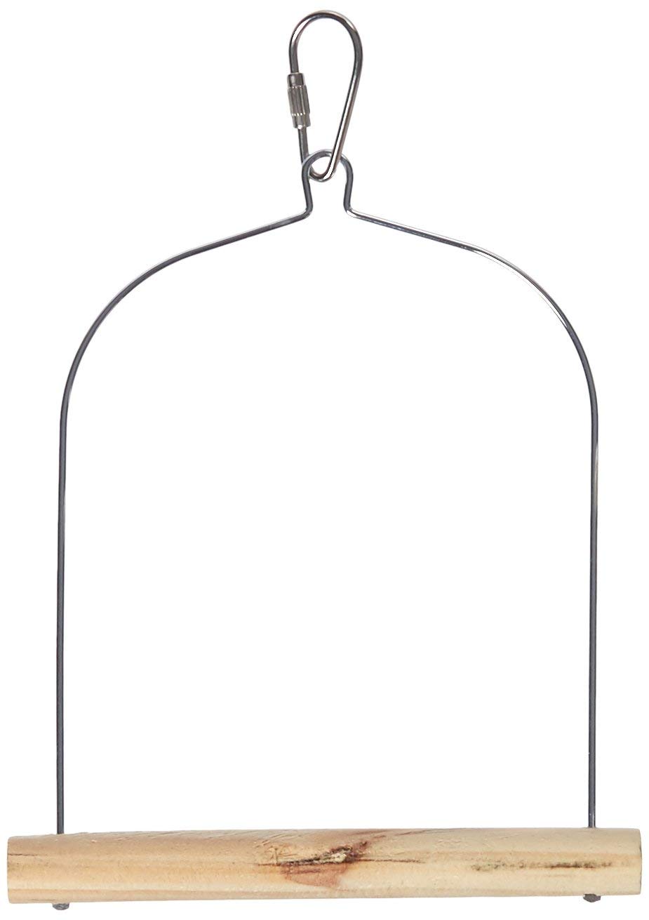 Photo 1 of Prevue Pet Products BPV389 Natural Wood Birdie Basics Birch/Wire Swing, 5 by 7-Inch