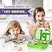 Kids Bento Lunch Box Set in Green w/Trucks Design Lunch Bag, 5 Compartment Bento Box for Kids, Divided Lunch Containers, Easy Open Lunch Containers for Kids, School Lunchbox for Boys and Girls