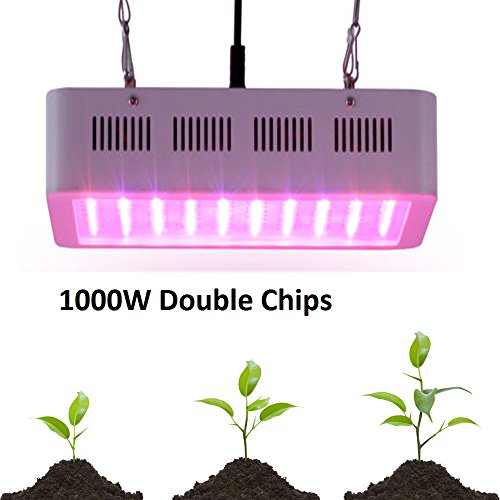 Vander LED Grow Lights With UV/IR Lamp for Indoor Plants, 1000W 100PCS LED Bulbs UFO Full Spectrum LED Grow Light Panel with Veg and Flowering