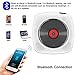 Portable CD Player with Bluetooth, Wall Mountable CD Music Player Home Audio Boombox with Remote Control FM Radio Built-in HiFi Speakers, MP3 Headphone Jack AUX Input Output, White