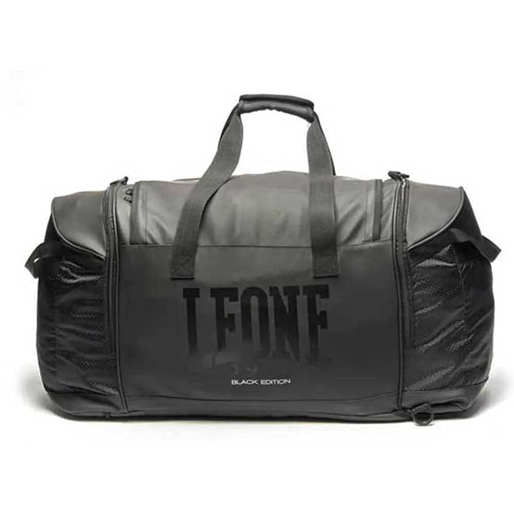 LEONE 1947, BLACK EDITION Bag-backpack, Unisex Adult, Black, Taglia Unica, AC941