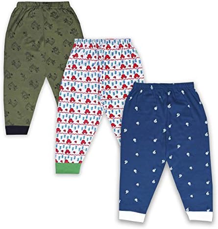 The Boo Boo Club Baby's Cotton Pants, Leggings, Pyjamas Pack of 3