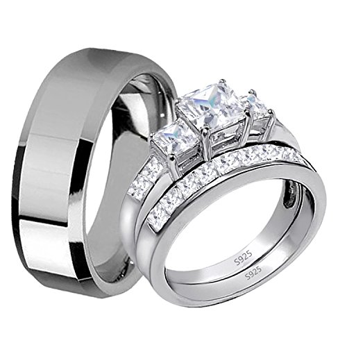 Couple Rings Matching Ring Stainless Steel Ring For Men Three