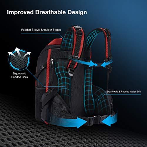 Piscifun Cooler Backpack with 9 Pack Cool Coolers, Large Insulated