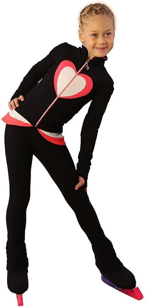 IceDress Figure Skating Outfit - Thermal - Tutti Frutti(Black, Coral, White): Clothing